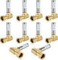 Water Hammer Arrestor,3/4 Inch Swivel FHT x 3/4 Inch MHT Stainless Steel Water Arrestor for Washing Machine Connection(10PACK, Straight Stainless Steel Arrestor)(HAMMER020-10Pack)