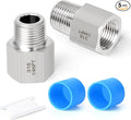 TAISHER 5PCS Forging of 316L Stainless Steel Pipe Fitting, Reducer Adapter, 1/4" NPT Male x 1/4" NPT Female, Reducing Pipe Adapter Fitting