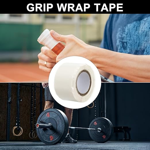 PATIKIL Grip Tape for Handles 1" x5ft, 2Roll Self-Fusing Silicone Tape for Bike Handles Pull Up Bars Gym Equipment Plumb/Hose/Pipe Leaks Emergency, White