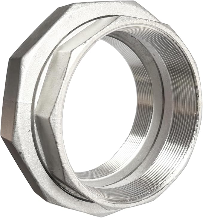 4" Union Pipe 304 Stainless Steel NPT Female Thread Union Joint Cast Pipe Fitting Pack of 1