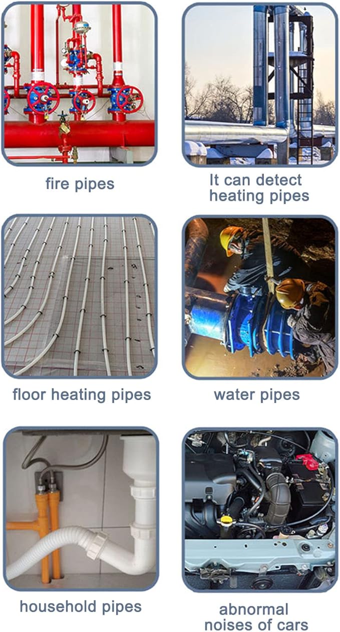 Sonew Water Leakage Detection, Underground Water Pipe Leakage Monitor, High Sensitive Water Pipe Leak Detector, Water Leakage Sound Amplifier, Wall Pipe Listen Detector