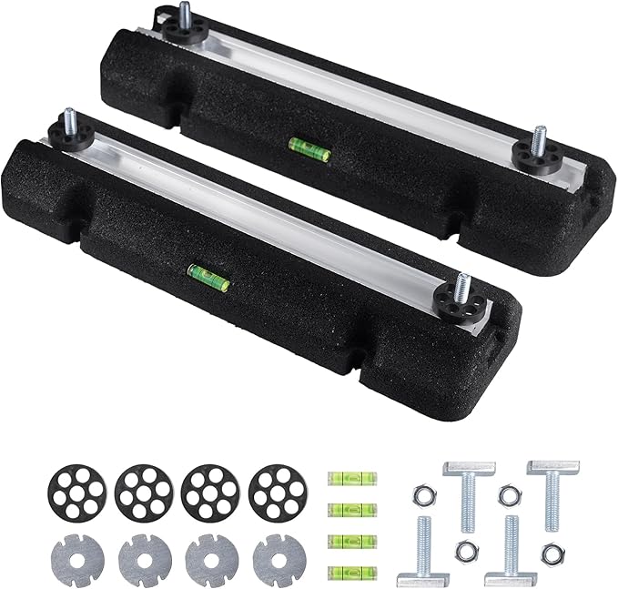 Floor Mounting Base Kit Mini Split Air Conditioning Systems, Heavy-Duty Condenser Pad for AC Condensers Heat Pump System, Rubber Anti-Vibration Pads Outside 3000lbs 36000-79000BTU