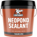 Liquid Rubber NeoPond Waterproof Pond Sealant - Fish and Plant Safe Waterproofing Membrane Sealer for Ponds and Water Features, Black, 1 Gallon