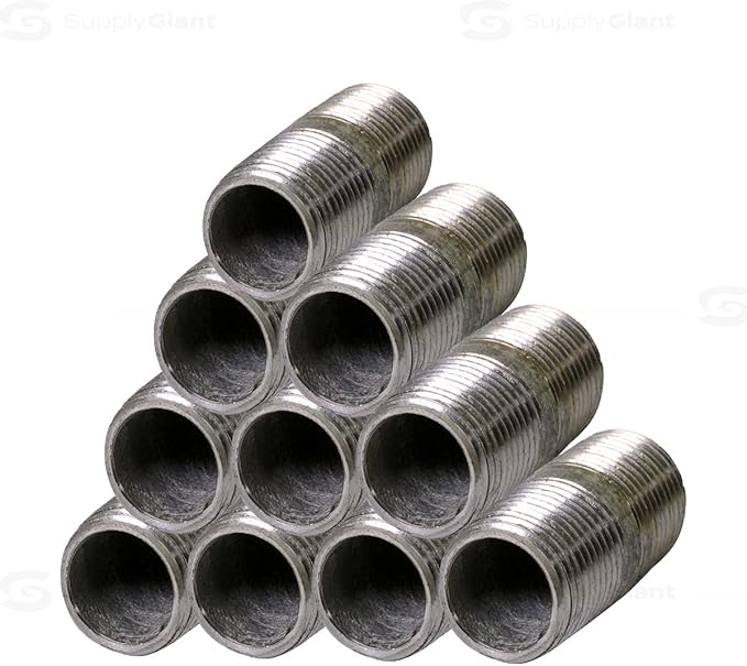 Supply Giant OQHM1415-10 NPGL1415-10 Steel Nipple Pipe, 1/4" x 1-1/2", Galvanized