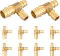 10-Pack HeSun PEX-A Fitting, 3/4"x1/2"x1/2" Expansion Tee, PEX Expansion Fitting Tee, ASTM F1960(PEX1960047-10)