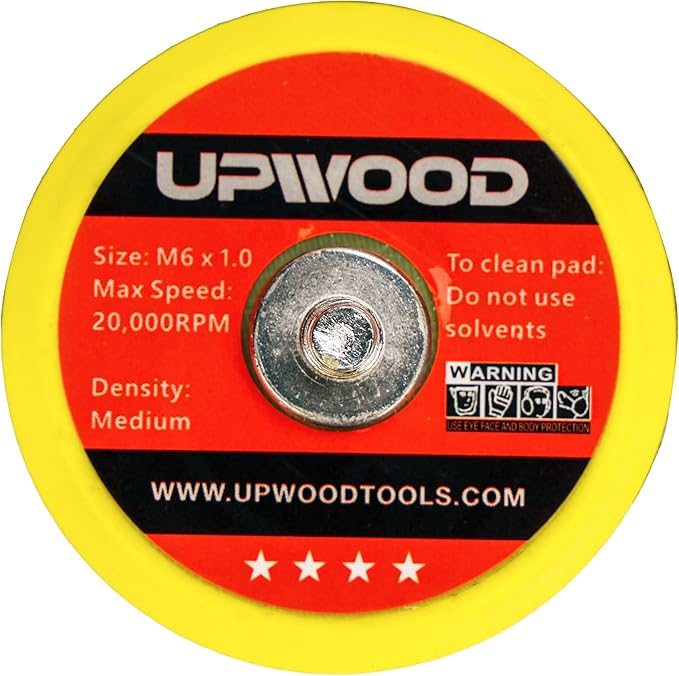 8 pcs 2 inch M6 Thread Hook and Loop Backing Pad for Mini Air Sander Polisher
