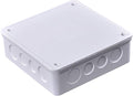 Co. 6" x 6" x 3" PVC Plastic Junction Conduit Box with 3/4" & 1" Pre molded Holes