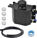 EVIL ENERGY Coolant Overflow Tank, Aluminum Coolant Reservoir Tank with Hose Kits, Reservoir Expansion Tanks Universal 1L