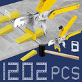Tile Leveling System with Tile Plier and Rubber Mallet, 1000 Piece Tile Spacers Clips and 200 Piece Reusable Wedges, Tile Leveler Tool Set for Tile and Stone Installation (1/8 Inch)