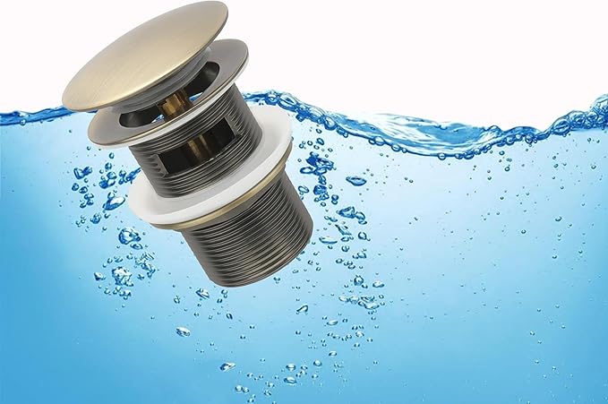 Bronze Freestanding Bathtub Drain Stopper, Compatible with Drain Rough-in Kit