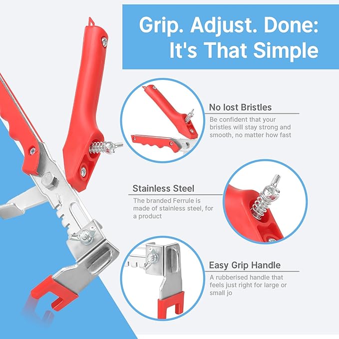 Tile Leveling System Kit, 600pcs Tile Leveler Spacers Clips+150pcs Reusable Wedges+1pc Tile Pliers for Wall/Floor Tile Adjustment, Leveling Tile System for Ceramic Tile(Red, 1/16”-1.5mm)