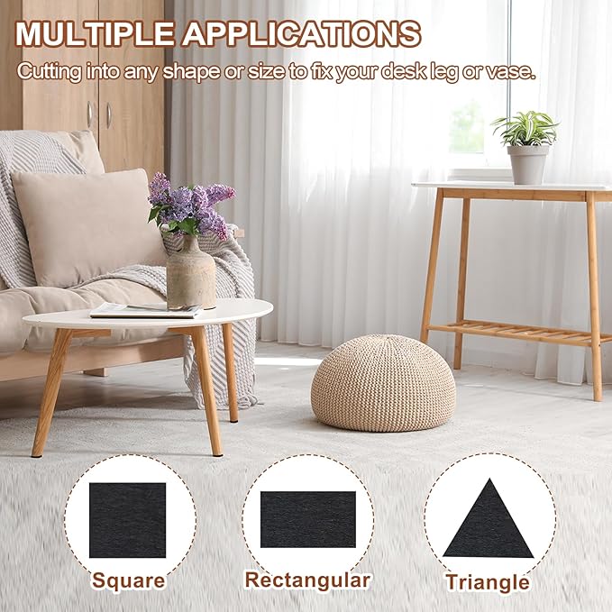 PATIKIL 4 Inch Diameter Lamp Base Felt 5Pack 2mm Thick Foam Adhesive Non-Slip EVA Protection Pad Mat for Lamp Furniture DIY Craft, Black