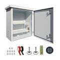 outdoor nema enclosure electrical box - 23.6x19.7x11.8" outdoor weatherproof network enclosure exterior box ventilated enclosure hinged outdoor galvanized electrical Ventilation Design(600*500*300mm)