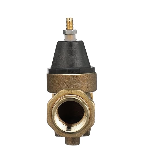 Watts LFN45B Series 1" Lead-Free Cast Copper Silicon Alloy Water Pressure Reducing Valve, Double Union NPT Threaded Female Connection, Elastomer Disc, Adjustable Pressure 25 to 75 psi, Maximum 400 psi