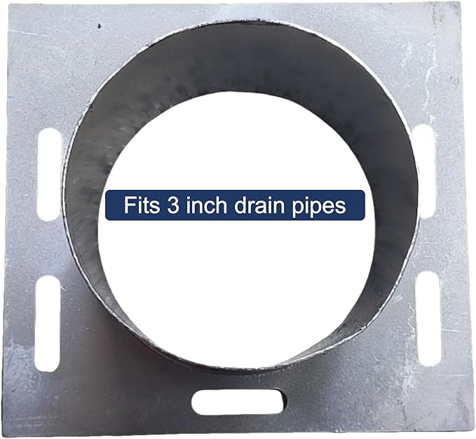 304 Stainless Steel Channel Drain End Outlet for 3” Pipe