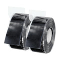 PATIKIL Grip Tape for Handles 1" x17ft, 2 Roll Self-Fusing Silicone Tape for Bike Handles Pull Up Bars Gym Equipment Plumb/Hose/Pipe Leaks Emergency, Black