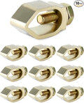 QWORK Direct Burial Ground Rod Clamp, 10 Pack 5/8" Diameter Copper Mechanical Connectors