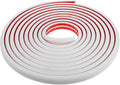 MERRYHAPY PVC Floor Wire Cover 2Cm Wide 5M Self-Adhesive Cable Management Raceway for Home and Office Cord Organizer Wall and Floor Wire Protector White