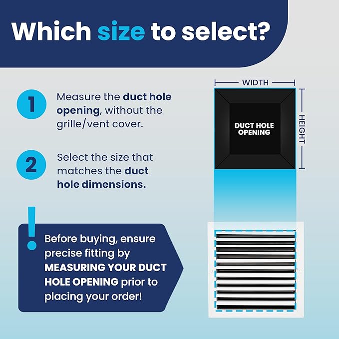 12x12 Inch (Duct Opening) Aluminum 1-Way Air Flow Vent – HVAC Vent Cover for Wall or Ceiling – Quiet HVAC Wall Register - Multi-Shutter Damper – Adjustable Curved Blade - Plastic Seal for Tight Fit