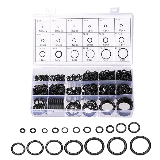 PATIKIL Nitrile Rubber O-Ring Assortment Kit, 770pcs Seal Gasket Set 18 Sizes Sealing NBR Gasket Washers for Car Repair Pressure Washer Plumbing Sealing Repair Air or Gas Connections