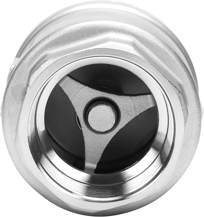 1-1/2 Inch Vertical Check Valve SUS304 Spring Loaded Check Valve in-line Low Cracking Pressure CF8M WOG 1000
