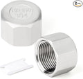TAISHER 2PCS 304 Stainless Steel Cap Pipe Plug Socket Fitting 1-1/2" NPT Female