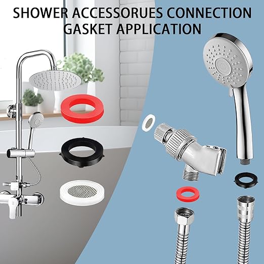 58 PCS Shower Head Garden Hose Screen Filter Gasket.Stainless Steel Water Filter Hose Washer Kit for 1/2,3/4 Inch Plumbing Faucet Screen Fittings and 5/8" Washing Machine Inlet Line Connection