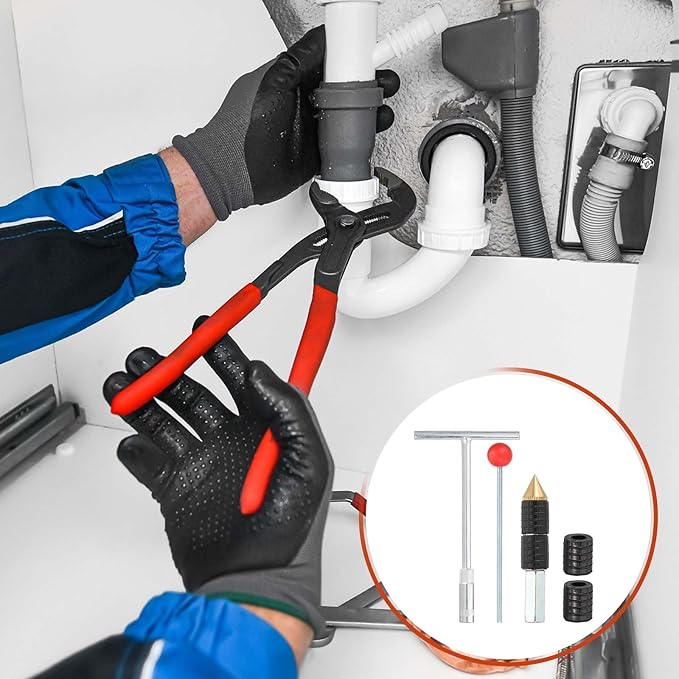 PATIKIL Rubber Sleeves for Pipe Water Stopper 1/2"/3/4"/1", 2 Set Water Stop Needle Expansion Rubber Grommet Replacement for Emergency Plugging Repair