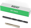 Hovr Solutions Aluminum Floating Shelf Installation Bit Pack with 1x17/64 Steel Drill Bit and 1x5/16 Tap Bit for Hovr Bracket System
