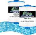 HANXER® 6CH-26 Spa Filter Cartridge Replaces for PTL25W-SV, FC-0310, 60252, 1 1/2" Male Thread/MP Hot Tub Filter, 25 sq.ft, 2 Pack