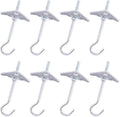 32Pcs M6×70 Heavy Duty Carbon Steel Ceiling Hooks Spring Toggle Wing Bolts Wall Fixing Ceiling Hooks Pothook Wall Fixing Anchors Ceiling for Hanging Plants
