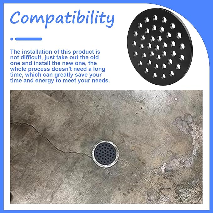 846-S3PK 5-Inch drain cover Cast Iron Strainer Epoxy Coated, Corrosion Resistant,floor drain cover
