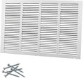 20"W x 14"H [Duct Opening Size] Steel Return Air Grille, Air Return Vent Cover for Ceiling and Sidewall - HVAC Air Vent Covers - [Outer Dimensions: 21.75"W x 15.75"H]