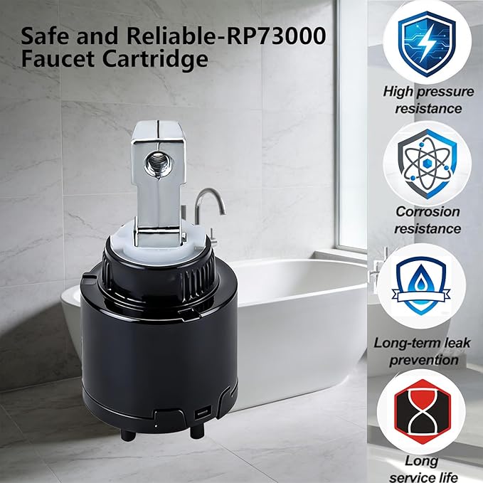 RP73000 Sink Faucet Cartridge Compatible with Delta Plumbing Replacement Parts, Faucet Cartridges Valve Repair Kit