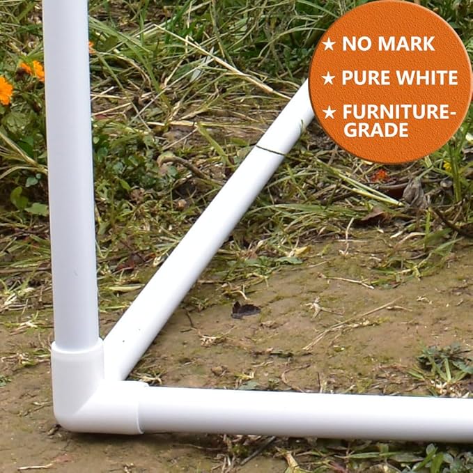 1-1/2" PVC Fittings 3 Way (10-Pack) Furniture Grade, Elbow Connector, Heavy Duty for DIY Furniture, Frames, UV Resistant - Compatible with 1-1/2" Schedule 40 PVC Pipes‌