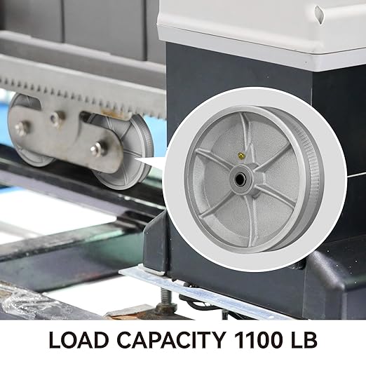 8" X 2" Sliding Gate Wheels（4 Pack）, Cast Iron V Groove Wheel with Roller Bearing-1200 lbs Capacity, Rolling Gate Wheels, Sliding Gate Casters, Gate wheels for Metal Tube Gate, Silver