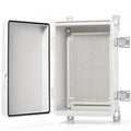 QILIPSU Outdoor Electrical Box, 11.4"x7.5"x5.5" Waterproof Junction Box IP67 ABS Plastic Enclosure Weatherproof Grey Hinged Cover for Electric Project Control