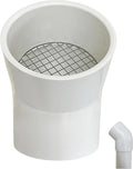 PVC Vent Cap 1 pcs 45-Degree for 6" Schedule 40,PVC Termination Cap,Vent Cover Screen,Round Furnace PVC Pipe Stainless Steel Roof Vent Cap,Installation not Required That PVC Elbow,or Coupling