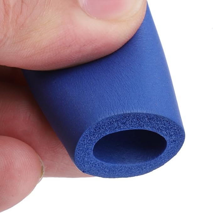 uxcell Foam Tubing for Handle Grip Support, Pipe Insulation, 14mm(9/16") ID 22mm OD 1m Length Blue
