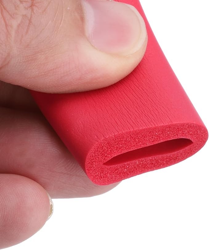 uxcell Foam Tubing for Handle Grip Support, Pipe Insulation, 15mm(9/16") ID 25mm(1") OD 1m Length Red