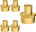 5-Pack PEX Fittings Niikappu 3/4" x 3/4" NPT Female Threaded Adapter, Brass Pex Crimp Adapters for PEX Pipes, ASTM F1807