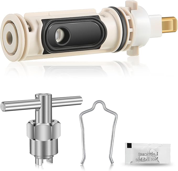 Enhon 1 Pack 1222 Replacement Cartridge Compatible with Moen with Puller, Tub Shower Cartridge Replacement Kit Compatible with Posi temp Faucet, Shower Repair Tool