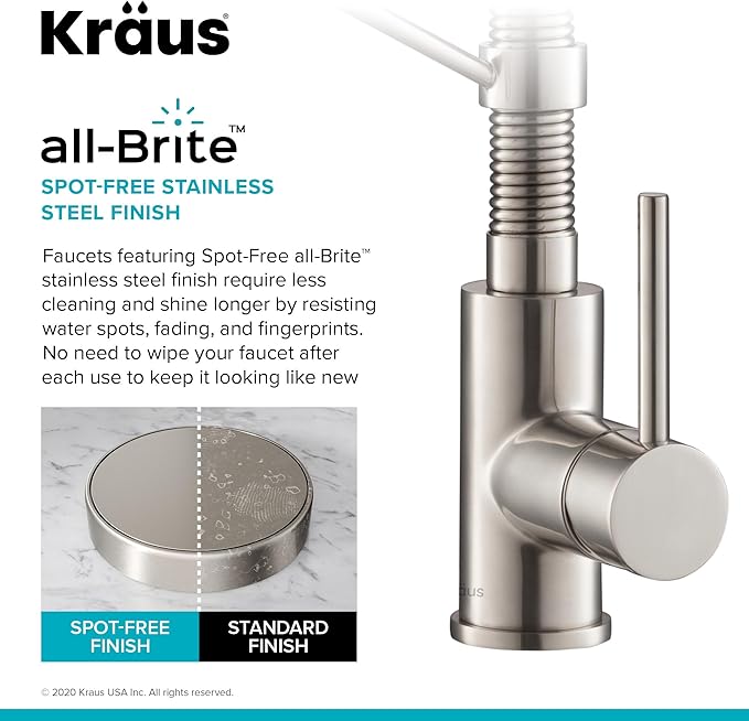 KRAUS Bolden Commercial Style Pull-Down Kitchen Faucet and Purita Water Filter Faucet Combo in Matte Black, KPF-3121-FF-100MB
