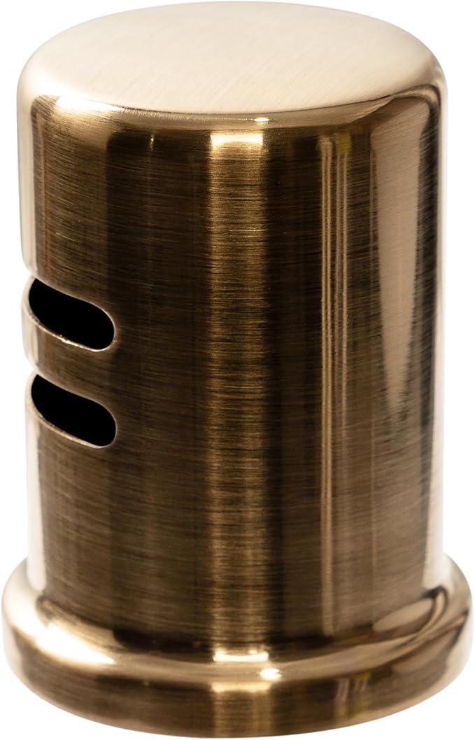 Dishwasher Air Gap Cover Bronze only, Skirted, Replacement air gap dishwasher,Solid Brass, Champagne Bronze Finish