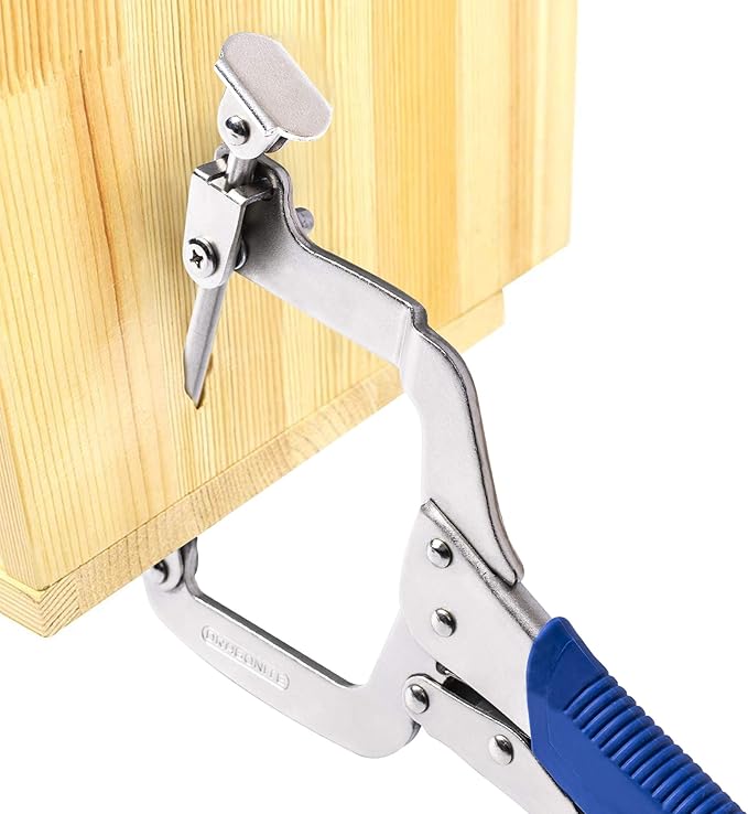 Dragonite Right Angle Clamp, Pocket Hole Clamp 2 Way to Use, 11 Inch C Clamp Corner Clamp for Woodworking and Pocket Hole Joinery, 2 Piece