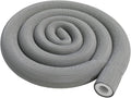Pipe Insulation Tubing, BESUNTEK 6ft Heat Preservation Insulated Foam Tubing Handle Grip Support, for Water Pipes, air Conditioning Pipes (0.98" × 0.39", Grey, BESUNTEK-121)