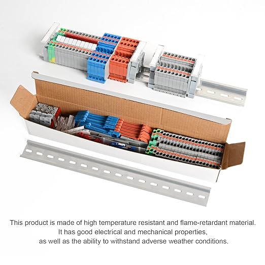 PT 2.5 Terminal Block Kit, Rail Type Voltage Terminal, Rail Combined Terminal Block, Top Entry Line, Plug-in Quick Connection, No Need for Screwdriver for Wiring