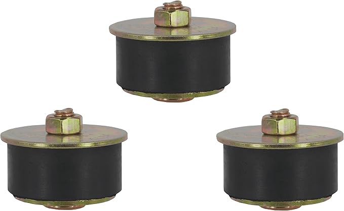3 PCS Automotive Rubber Expansion Plug (1-5/8 Inch to 1-3/4 Inch) 41mm - 44mm, Neoprene Expansion Plug