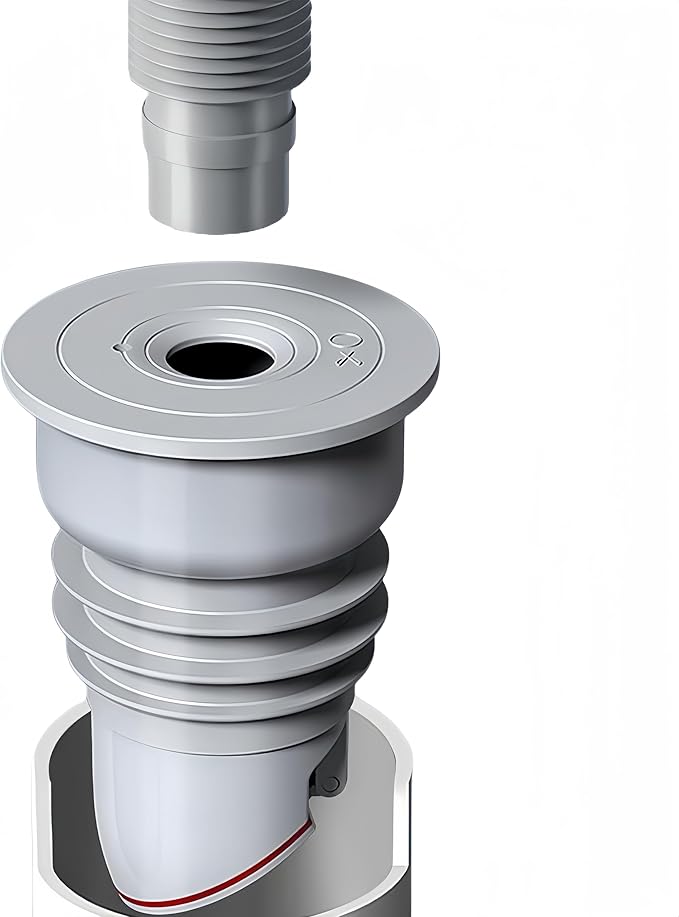 Washing Machine Drain Hose Seal, Anti-Odor Floor Drain Plug Sewer Pipe Seal Ring Sealing Cover, Washing Machine Sealing Plug (1, S: 35-40MM)