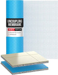Houseables Uncoupling Membrane, Tile Underlayment, Tile Membrane, Flooring Underlayment, for Floor, Decoupling, Anti Fracture, Waterproof, Anti Crack, Vapor, 1/8" Thick, 3.3 ft x 98.5 ft / 323 Sq Ft